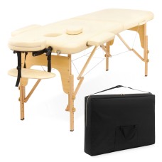 Масажний стіл складний 4FIZJO Massage Table Wood W70 Beige (P-5907739318343)