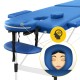 Масажний стіл складний 4FIZJO Massage Table Alu W60 Blue (P-5907739318404)