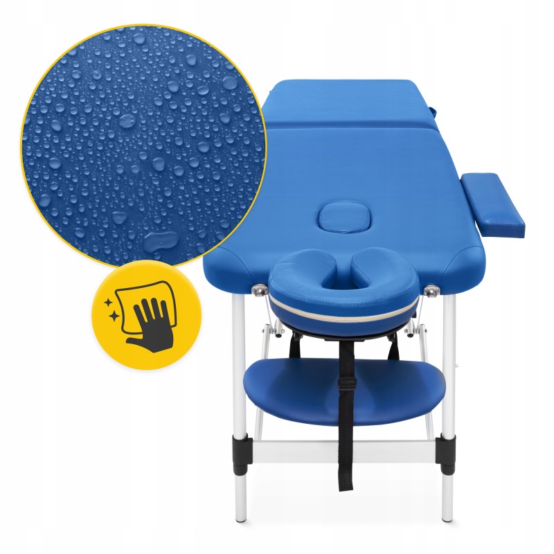 Масажний стіл складний 4FIZJO Massage Table Alu W60 Blue (P-5907739318404)