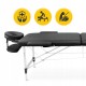Масажний стіл складний 4FIZJO Massage Table Alu W70 Black (P-5907739318398)