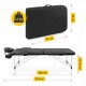 Масажний стіл складний 4FIZJO Massage Table+ Alu W60 Black (P-5907739318381)