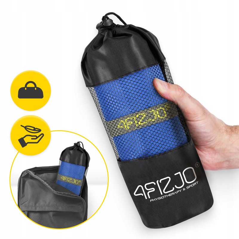 Рушник спортивний 4FIZJO XL 180 x 100 см з мікрофібри Blue (P-5907739317247)