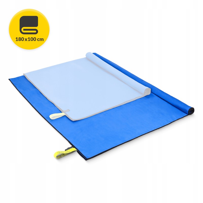 Рушник спортивний 4FIZJO XL 180 x 100 см з мікрофібри Blue (P-5907739317247)