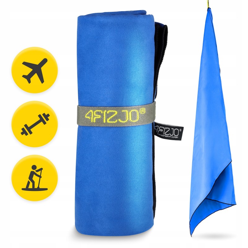 Рушник спортивний 4FIZJO 130 x 75 см з мікрофібри Blue (P-5907739317254)