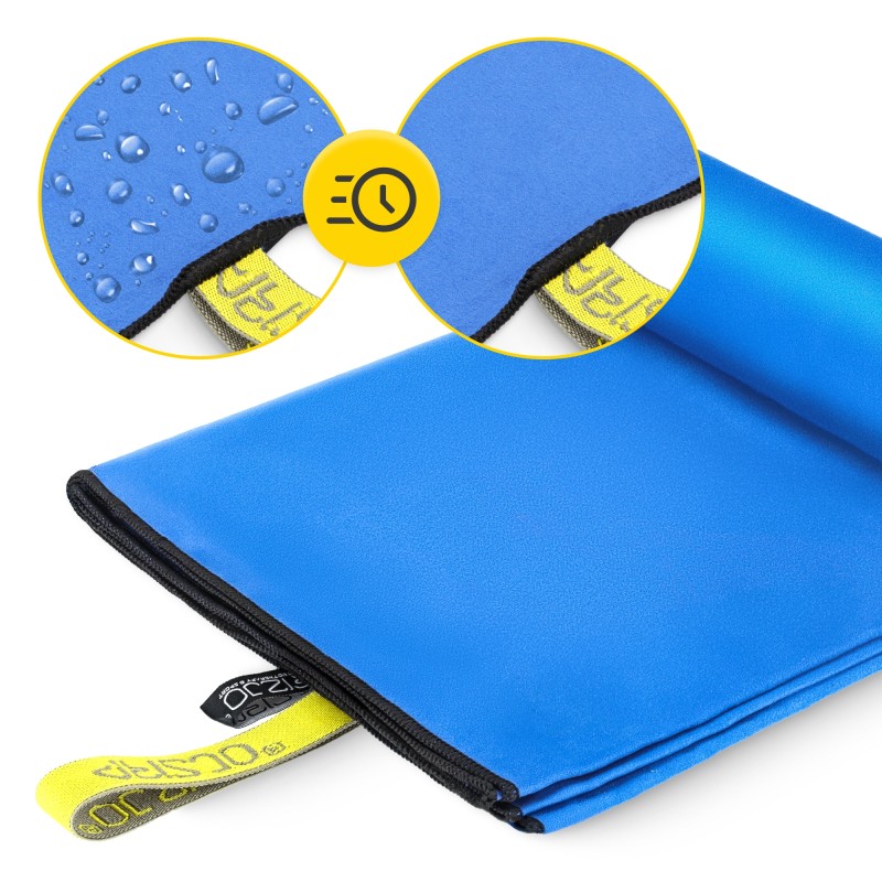 Рушник спортивний 4FIZJO 130 x 75 см з мікрофібри Blue (P-5907739317254)