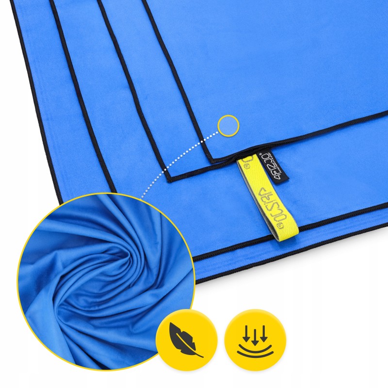 Рушник спортивний 4FIZJO 130 x 75 см з мікрофібри Blue (P-5907739317254)