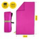 Рушник спортивний 4FIZJO 130 x 75 см з мікрофібри Pink (P-5907739317278)