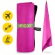 Рушник спортивний 4FIZJO 130 x 75 см з мікрофібри Pink (P-5907739317278)