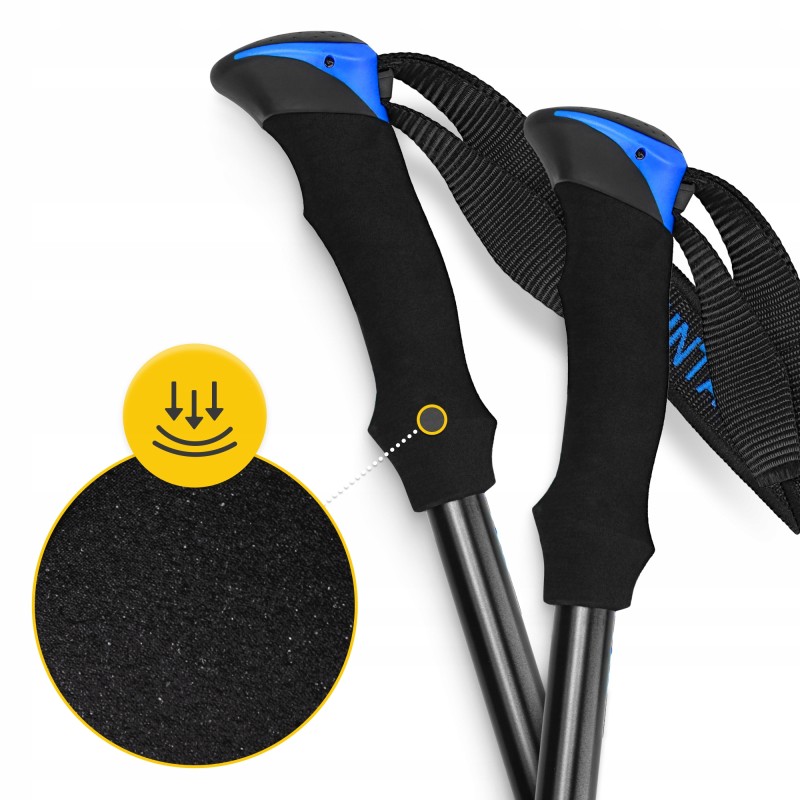 Трекінгові палиці Mountain Goat Peak+ 60-135 см Black/Blue (P-5907739318268)