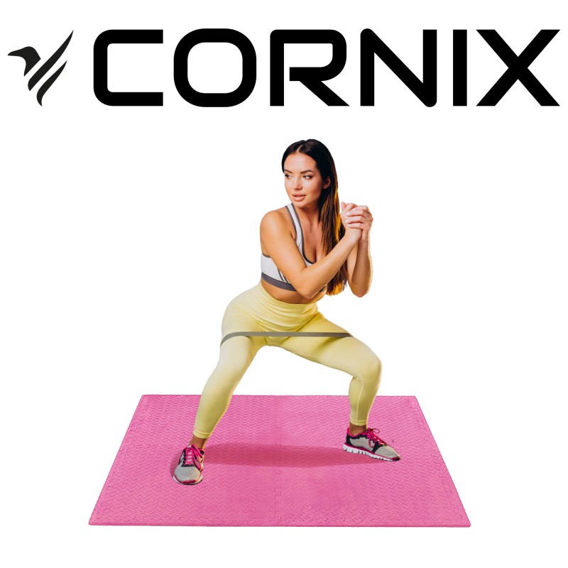 Мат-пазл (ластівчин хвіст) Cornix Mat Puzzle EVA 120 x 120 x 1 cм XR-0230 Pink