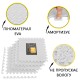 Мат-пазл (ластівчин хвіст) Cornix Mat Puzzle EVA 120 x 120 x 1 cм XR-0233 White