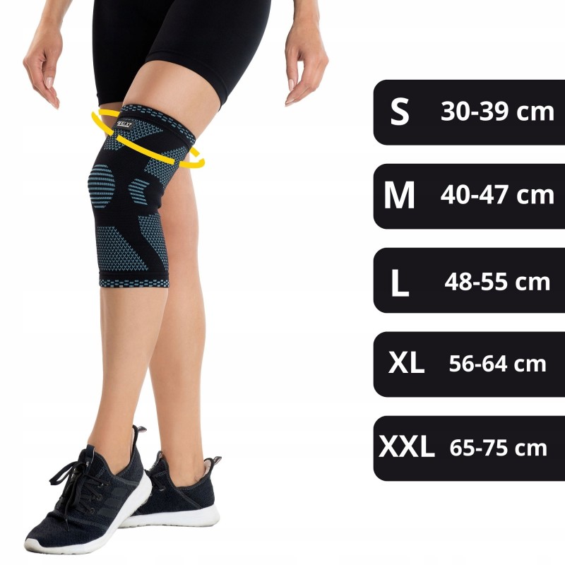 Фіксатор (бандаж) для коліна 4FIZJO 1 шт Size S (P-5907739317834)