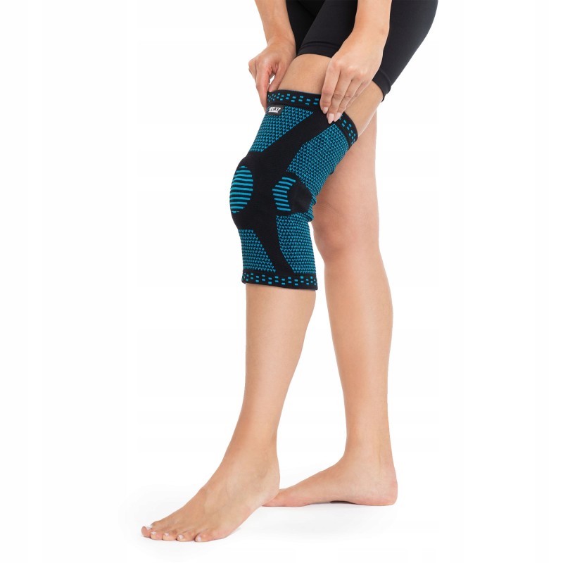 Фіксатор (бандаж) для коліна 4FIZJO зі стабілізацією колінної чашечки 1 шт Size XL (P-5907739317957)