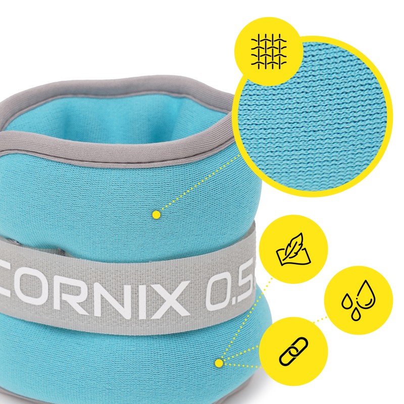 Обважнювачі-манжети для ніг та рук Cornix 2 x 0.5 кг XR-0240