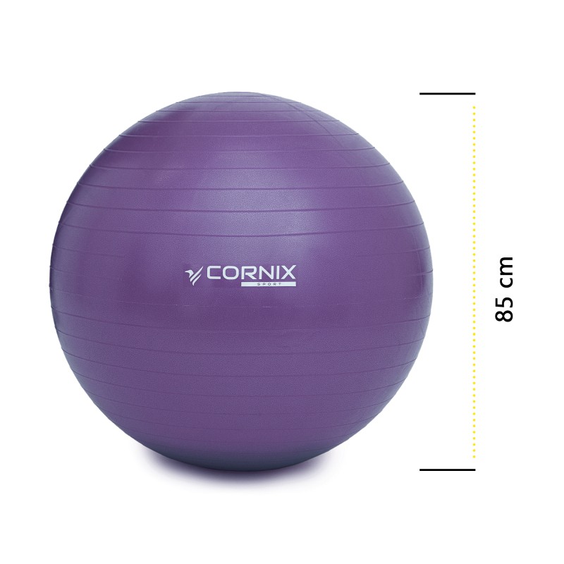 М'яч для фітнесу (фітбол) Cornix 85 см Anti-Burst XR-0250 Violet