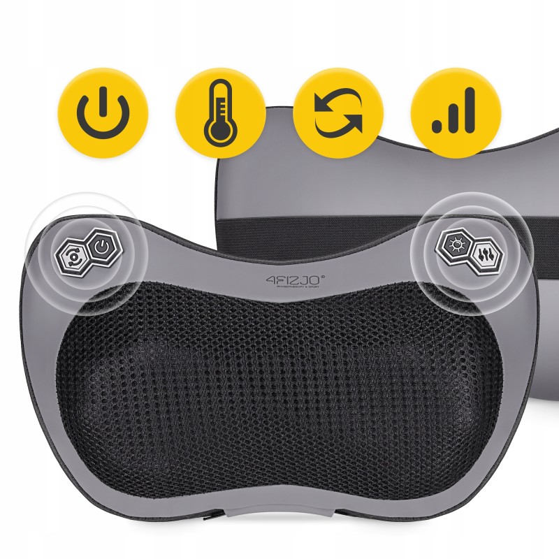 Подушка-масажер 4FIZJO Shiatsu Pro+ Black (P-5907739319159)