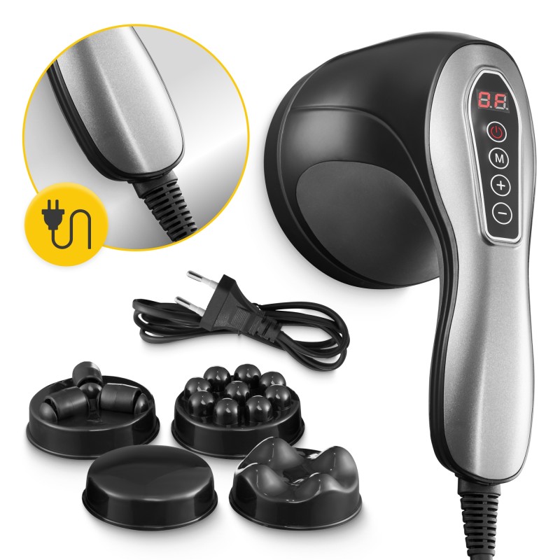 Ручний антицелюлітний масажер для тіла 4FIZJO Body Shaping 4 в 1 Black (P-5907739319128)