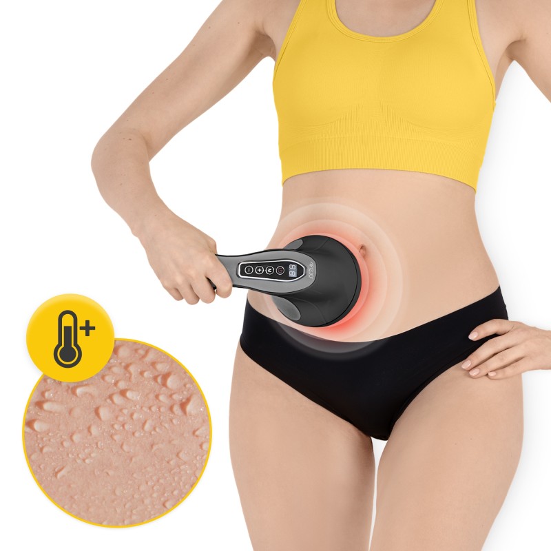 Ручний антицелюлітний масажер для тіла 4FIZJO Body Shaping 4 в 1 Black (P-5907739319128)