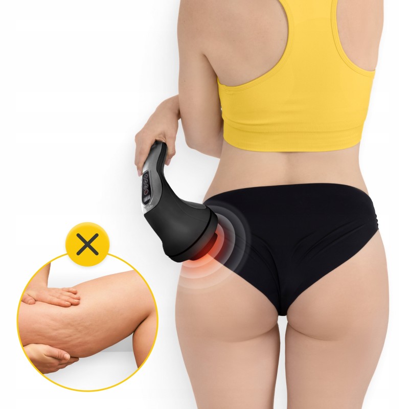Ручний антицелюлітний масажер для тіла 4FIZJO Body Shaping 4 в 1 Black (P-5907739319128)