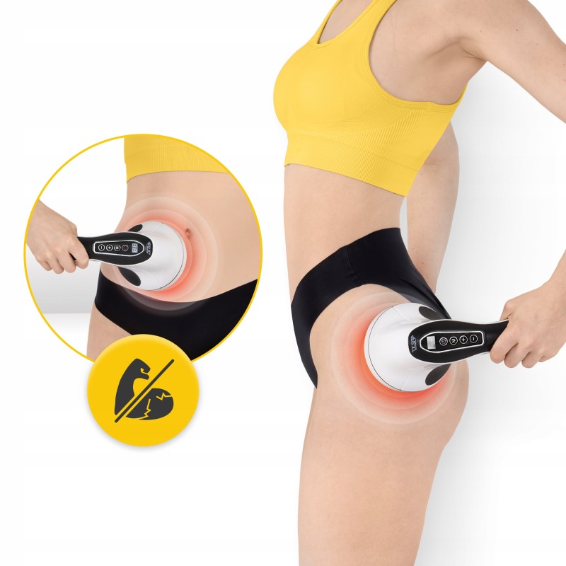 Ручний антицелюлітний масажер для тіла 4FIZJO Body Shaping 4 в 1 White (P-5907739319111)