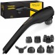Ручний вібраційний масажер для тіла 4FIZJO Long Stick 7 в 1 Black (P-5907739319142)