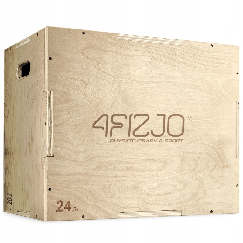 Бокс пліометричний 4FIZJO 3 в 1 75 x 60 x 50 см дерев'яний (P-5907739317469)
