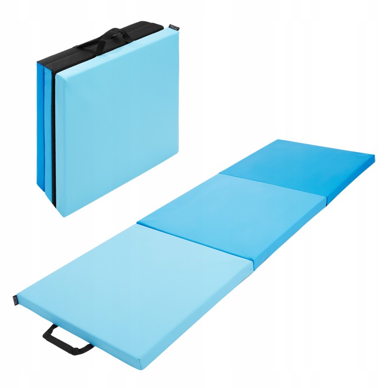 Мат гімнастичний складний 4FIZJO 180 x 60 x 5 см Blue/Sky Blue (P-5907739319685)