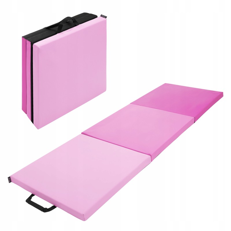 Мат гімнастичний складний 4FIZJO 180 x 60 x 5 см Pink/Light Pink (P-5907739319678)