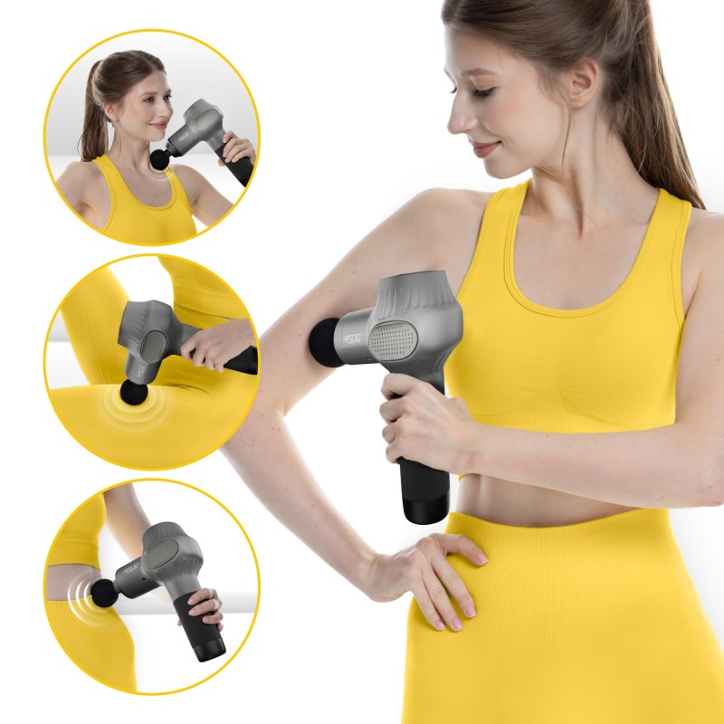 Ручний перкусійний масажер 4FIZJO Massage Gun Active 30 Вт масажний пістолет (P-5907739319937)