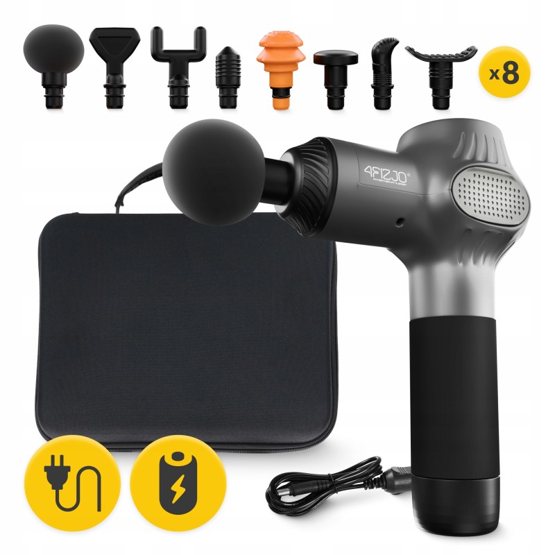 Ручний перкусійний масажер 4FIZJO Massage Gun Active 30 Вт масажний пістолет (P-5907739319937)