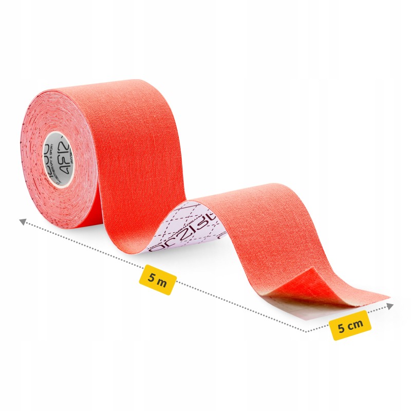 Стрічка кінезіологічна (кінезіо тейп) 4FIZJO 5 см x 5 м Red (P-5907739318800)