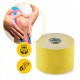 Стрічка кінезіологічна (кінезіо тейп) 4FIZJO 5 см x 5 м Yellow (P-5907739318824)