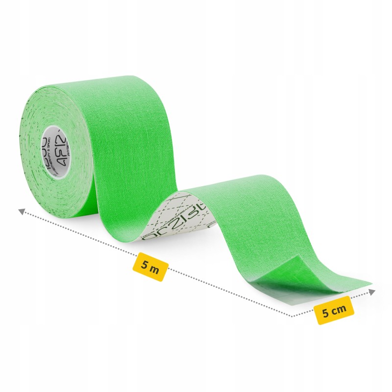 Стрічка кінезіологічна (кінезіо тейп) 4FIZJO 5 см x 5 м Green (P-5907739315984)