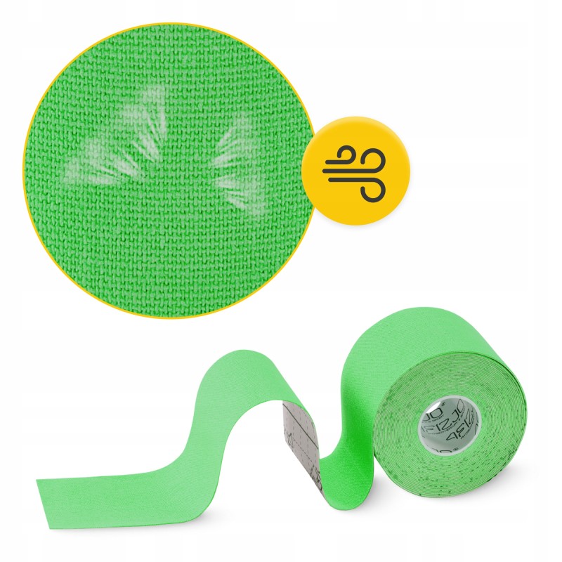 Стрічка кінезіологічна (кінезіо тейп) 4FIZJO 5 см x 5 м Green (P-5907739315984)