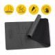 Килимок (мат) спортивний 4FIZJO PU 183 x 61 x 0.4 см для йоги та фітнесу Black (P-5907739319531)