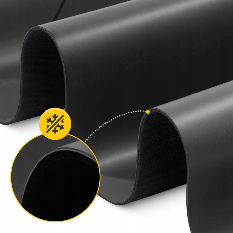 Килимок (мат) спортивний 4FIZJO PU 183 x 61 x 0.4 см для йоги та фітнесу Black (P-5907739319531)