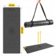 Килимок (мат) спортивний 4FIZJO PU 183 x 61 x 0.4 см для йоги та фітнесу Black (P-5907739319531)