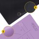 Килимок (мат) спортивний 4FIZJO PU 183 x 61 x 0.4 см для йоги та фітнесу Violet (P-5907739319548)