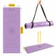 Килимок (мат) спортивний 4FIZJO PU 183 x 61 x 0.4 см для йоги та фітнесу Violet (P-5907739319548)