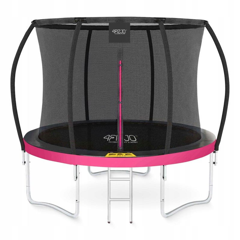 Батут із внутрішньою сіткою 4FIZJO PRO 8FT 252 см Black/Pink (P-5907739314550)