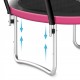 Батут із внутрішньою сіткою 4FIZJO PRO 8FT 252 см Black/Pink (P-5907739314550)