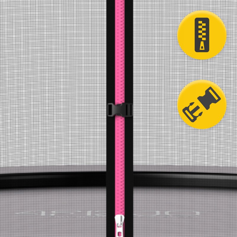 Батут із внутрішньою сіткою 4FIZJO PRO 10FT 312 см Black/Pink (P-5907739314604)