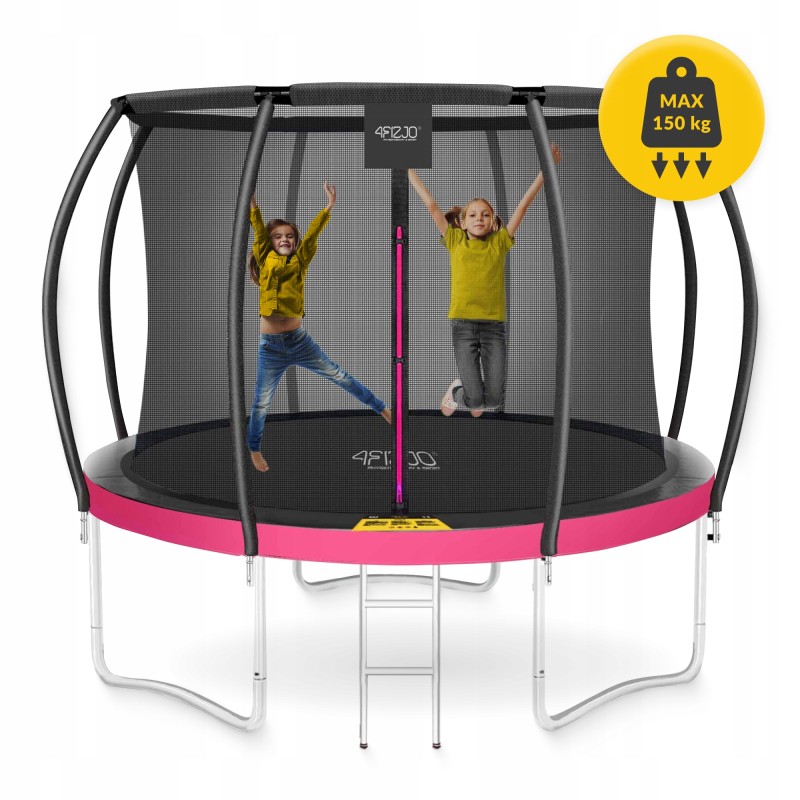 Батут із внутрішньою сіткою 4FIZJO PRO 10FT 312 см Black/Pink (P-5907739314604)