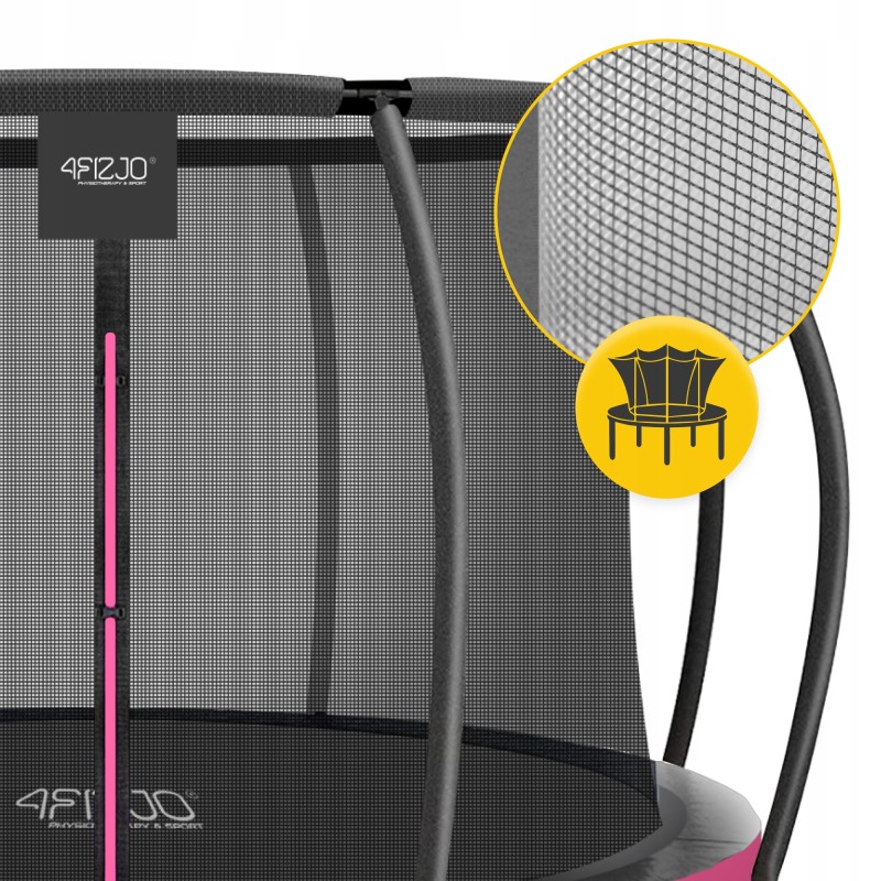 Батут із внутрішньою сіткою 4FIZJO PRO 10FT 312 см Black/Pink (P-5907739314604)