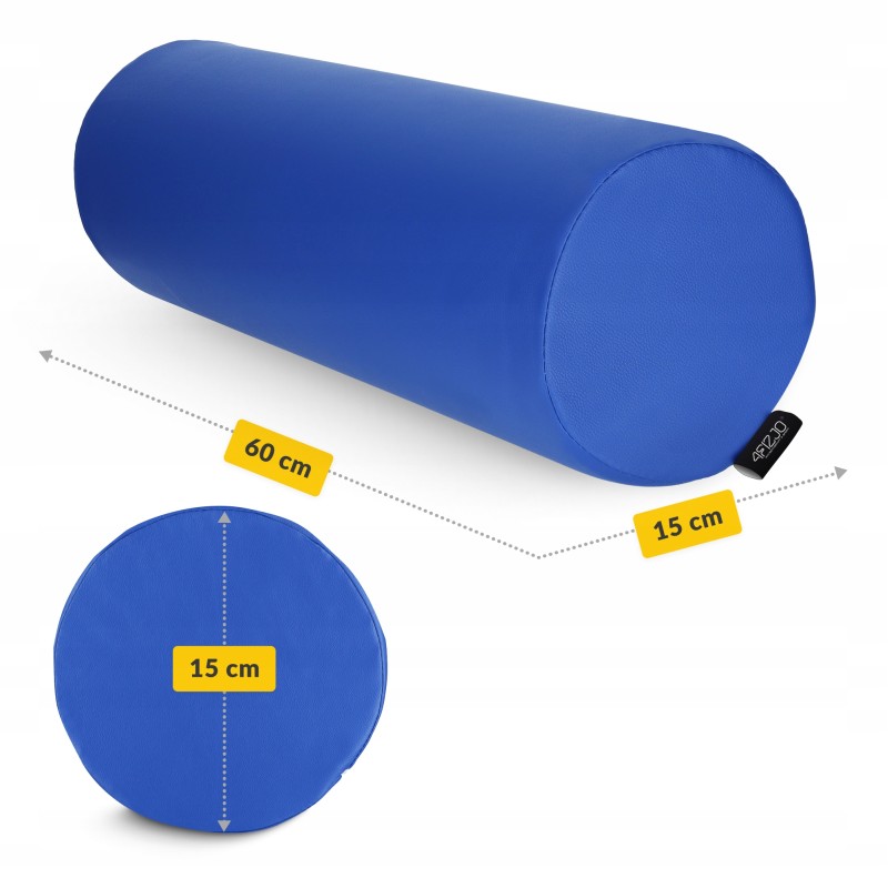 Валик для реабілітації та масажу 4FIZJO 60 x 15 см Blue (P-5907739319739)