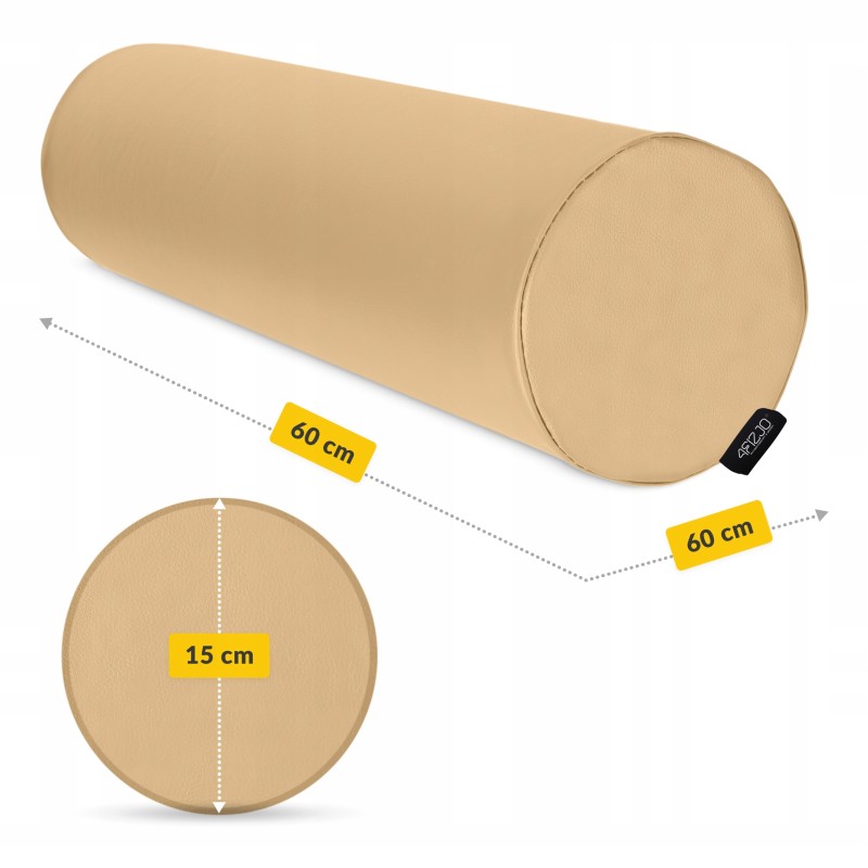 Валик для реабілітації та масажу 4FIZJO 60 x 15 см Biege (P-5907739319746)