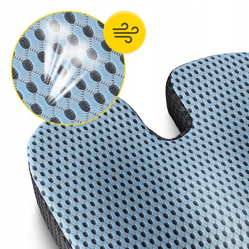 Ортопедична подушка 4FIZJO для сидіння 35 x 45 x 7 см Sky Blue (P-5907739318787)