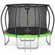Батут із внутрішньою сіткою 4FIZJO PRO 12FT 374 см Black/Green (P-5907739314185)