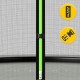 Батут із внутрішньою сіткою 4FIZJO PRO 12FT 374 см Black/Green (P-5907739314185)