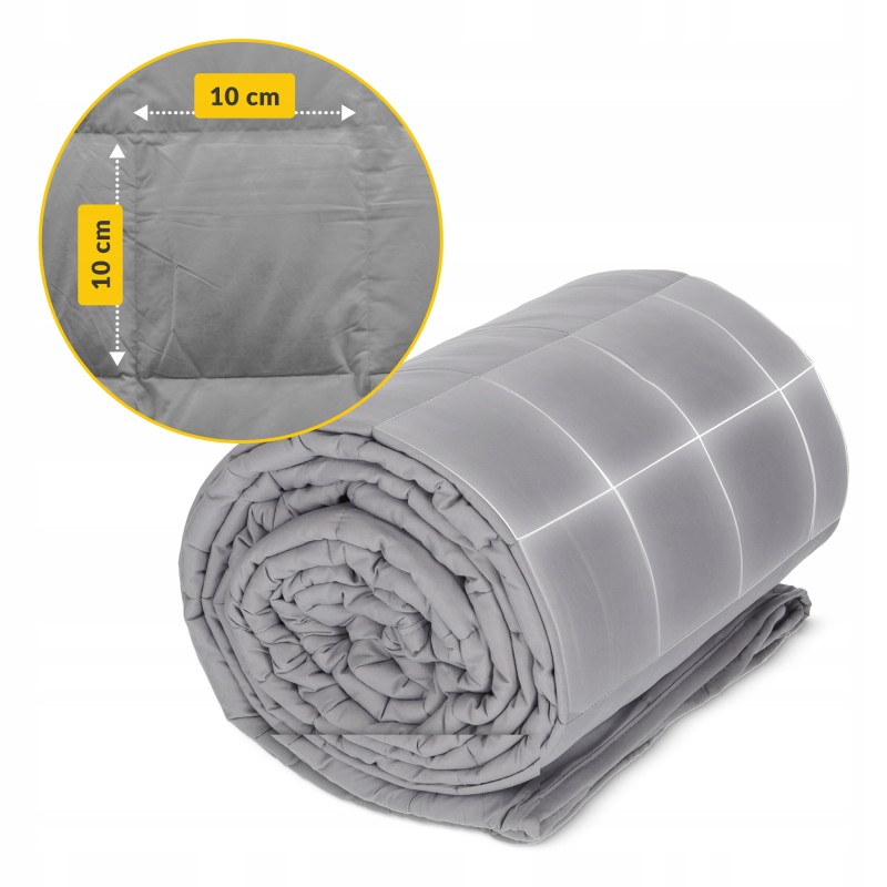 Ковдра важка (обтяжена) 4FIZJO 8 кг 150 x 200 см Grey (P-5907739319791)